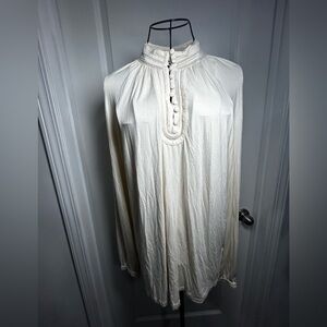 Ralph Laure‎ Cream Cottagecore Blouse with Button Detail